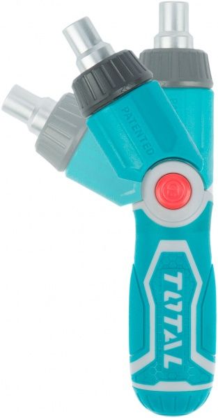 Отвертка Total с храповым механизмом + биты 12 шт. 13 шт. TACSD30136