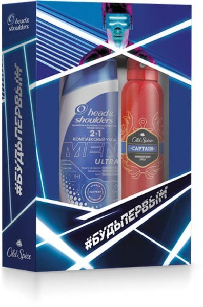 Подарунковий набір для чоловіків Head & Shoulders шампунь 360 мл + дезодорант 150 мл