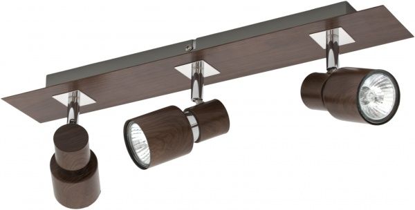 Спот Rabalux Merkur 3x50 Вт GU10 хром/венге 6653 