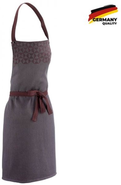 Фартук Henrik Dreieck 80x67 серо-коричневый Kela