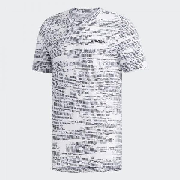 Футболка Adidas M ESS AOP TEE FM3433 L белый