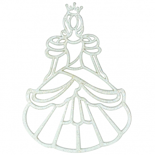 Елочная игрушка Принцеса 2Д 12 см 