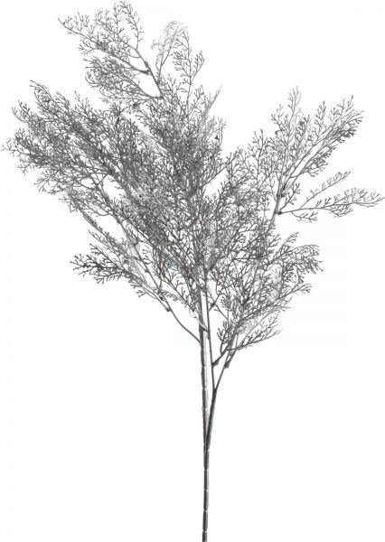 Гілочка декоративна срібна 