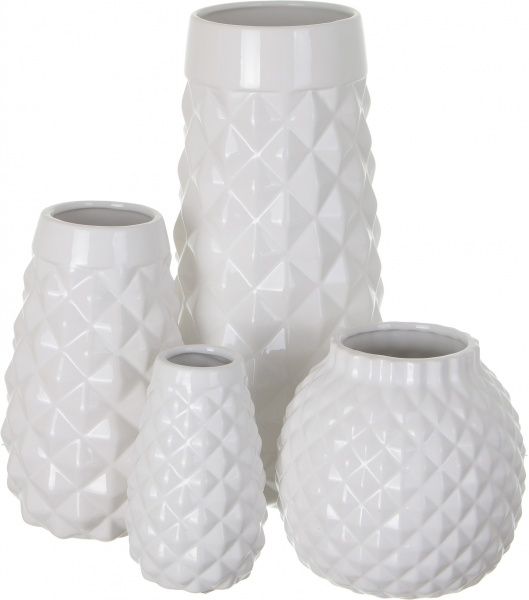 Ваза керамическая белая JOL16038-3 10х16 см Herisson