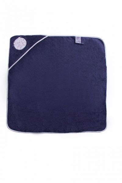 Полотенце-уголок Luna Kids 90х90 см синий 