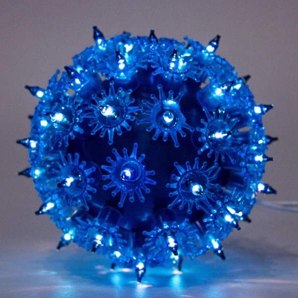 Электрогирлянда Висячий шар голубой 050444 светодиодная (LED) 50 ламп 