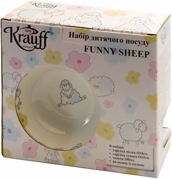 Набор детской посуды Funny Sheep 21-244-041 Krauff