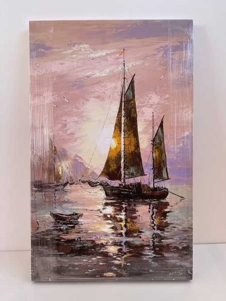 Репродукция Парусники на рассвете 50x80 см Арт Фемелі 