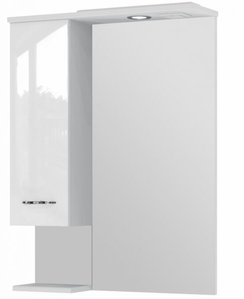 Зеркало со шкафчиком ЮВЕНТА Rio RioMC2-60 левая белая