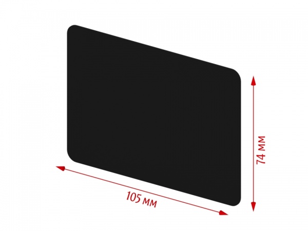 Ценник меловой (табличка) А7 105х74 мм 20 шт. черный CC11-30