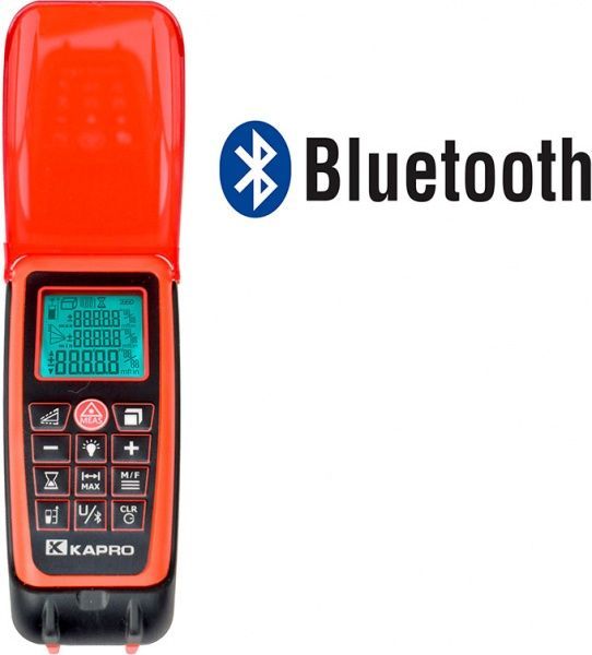 Дальномер лазерный Kapro Beamfinder с крышкой и Bluetooth до 100 м 377kr
