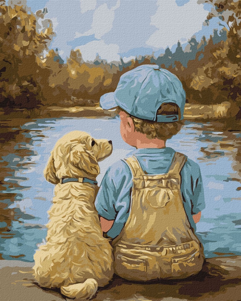 Картина по номерам Верные друзья ©art_selena_ua 40х50 см Ideyka