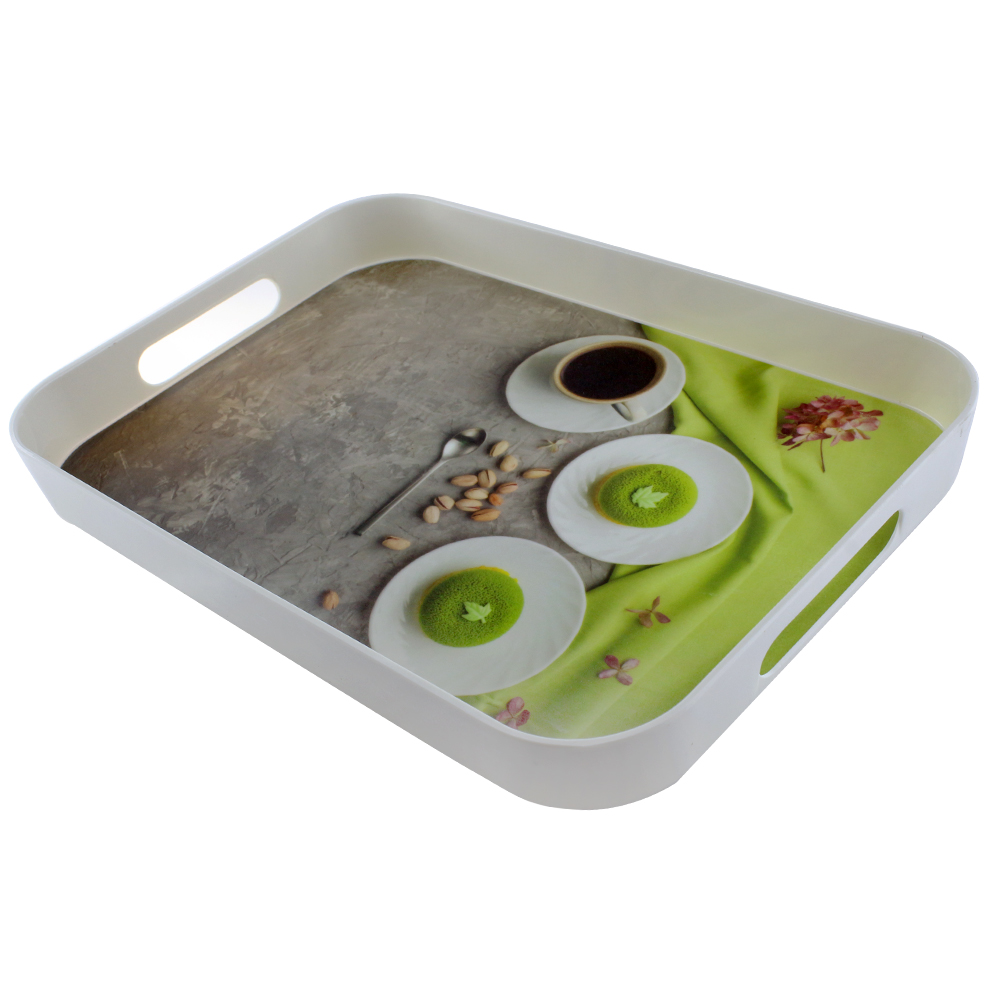 Поднос Arino Green Tea 33x23,4x3,7 см прямоугольный 74656