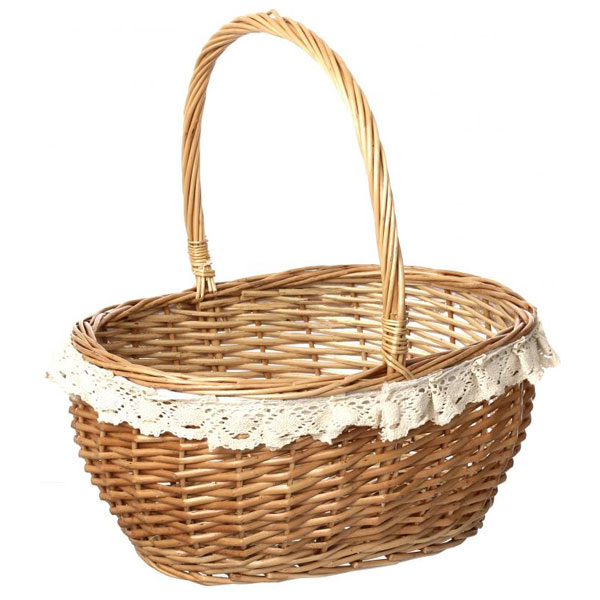 Корзина плетеная Easter 16-4A-1 светло-коричневая 37х31х19/41 см