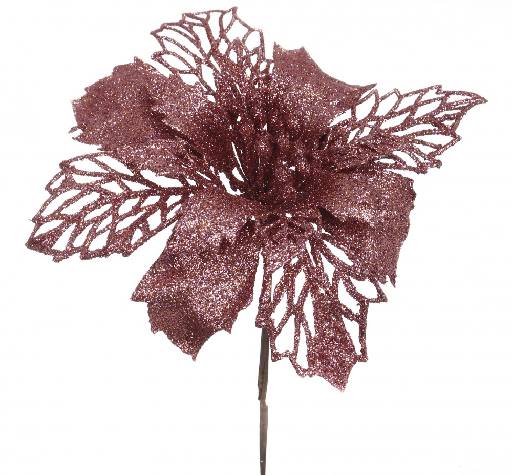 Цветок декоративный пуансетия 15 см в ассортименте (EPI-EYK4-1037)