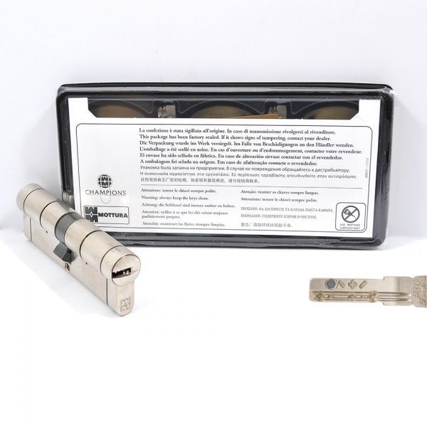 Цилиндр Mottura C39D464601 46x46 ключ-ключ 95 мм матовый никель