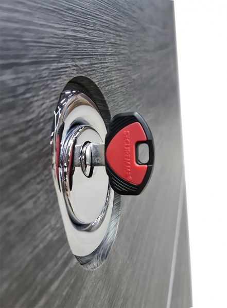 Двері вхідні Булат Статус 518 венге сірий 2050x950мм праві