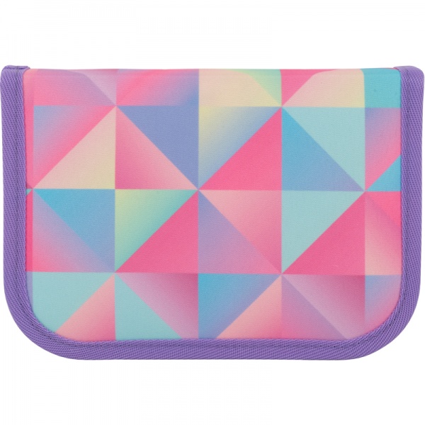 Пенал школьный Cool Girl K22-622-19 KITE разноцветный