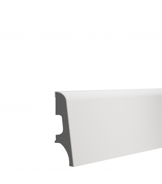 Плинтус ESPUMO 65 101 VOX белый мат 16х65х2500 мм 