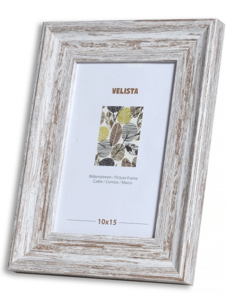 Рамка для фото Velista 32V-XY053-1v 1 фото 15x21 см бежевий із сірим 