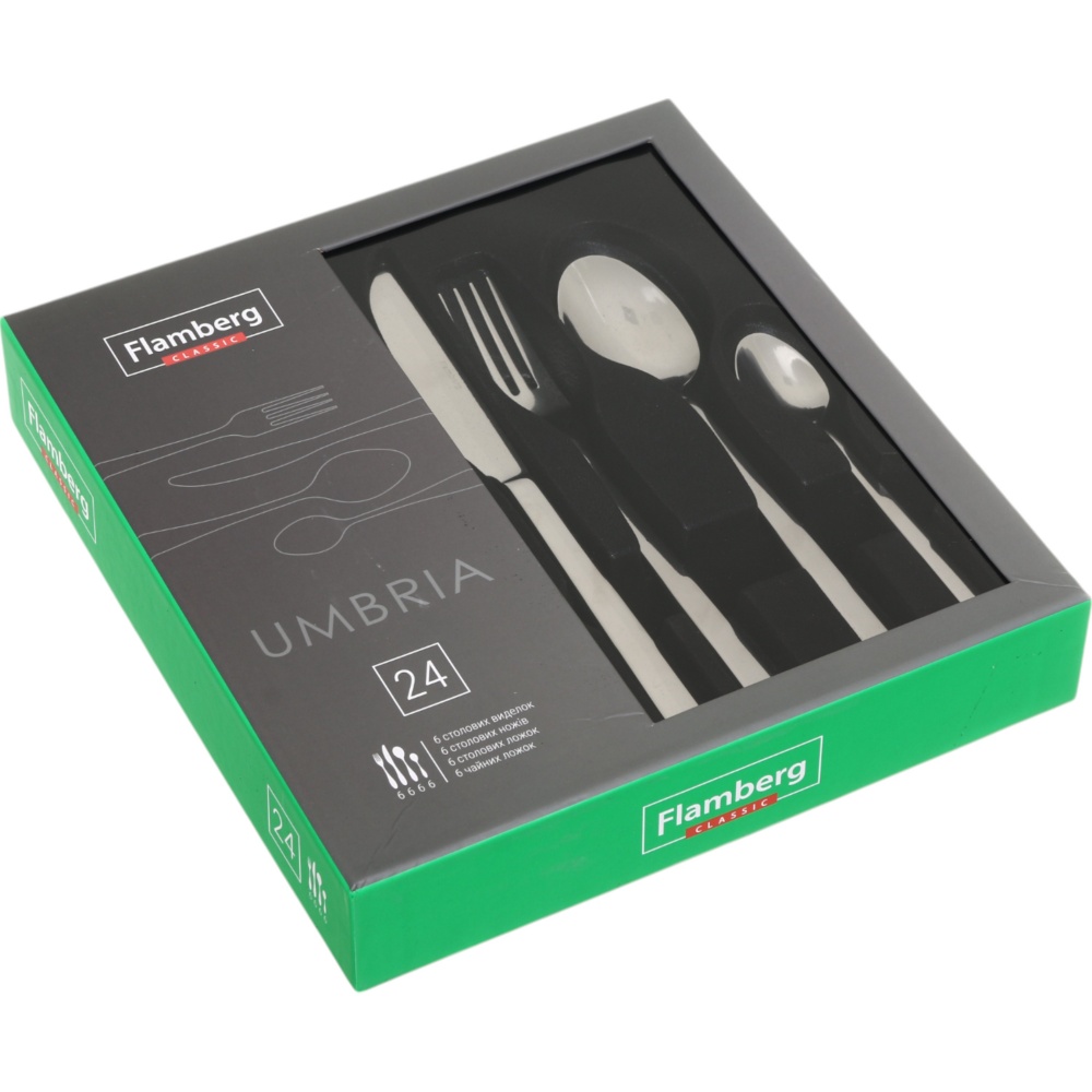 Набір столових приборів Flamberg Umbria нержавіюча сталь 24 шт.