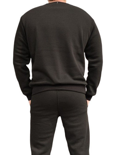 Свитшот LOGOS-Tac с вышивкой золотой Герб, 04-06-00-0033 р.3XL черный