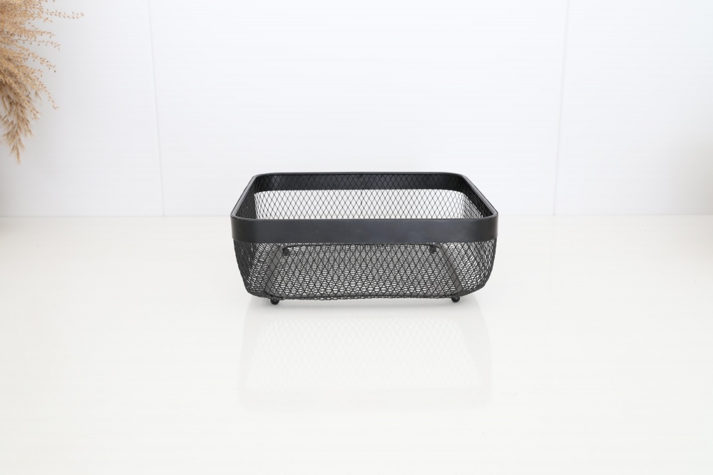 Корзинка для фруктов Flamberg Premium Fernie квадратный 26,5х9,8 см черный