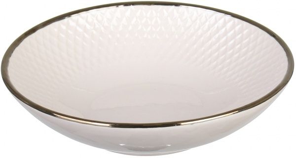 Тарілка супова Rombique Beige 20 см 620 мл Bella Vita