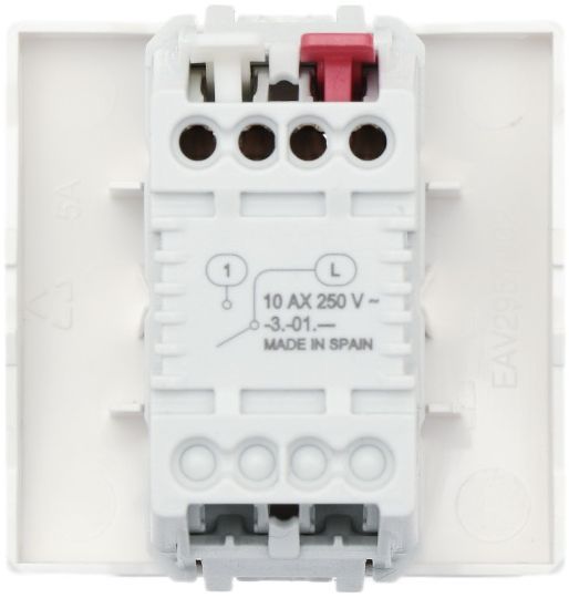 Вимикач прохідний одноклавішний Schneider Electric Unica без підсвітки 10 А 220В IP20 кремовий MGU3.203.25