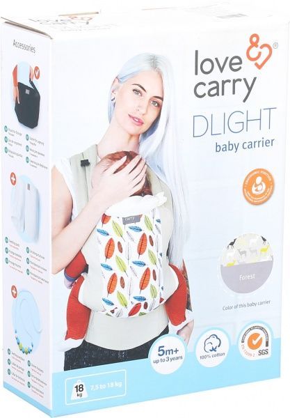 Эрго-рюкзак DLIGHT Серый Love & Carry серый DLIGHT 