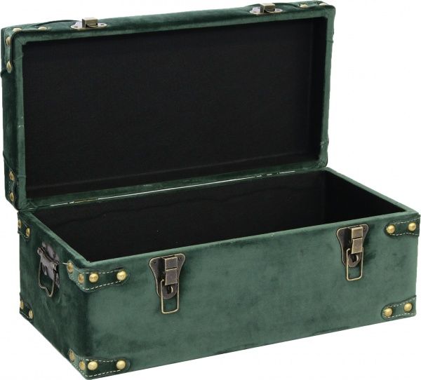 Сундук-пуф Art&Crafts Велюр 50х25х23 см зеленый 