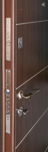 Двері вхідні Новий Світ Лідер-3 ПМЛ-16 венге 2040x880мм праві