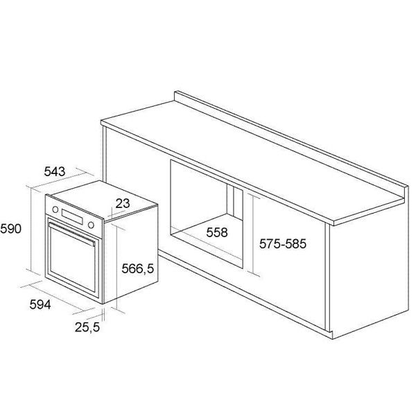 Духовой шкаф электрический Pyramida F 84 ER Ivory Rustico/R