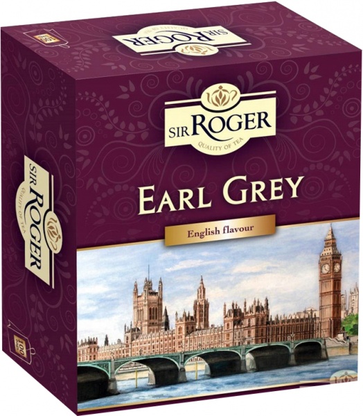 Чай черный Sir Roger Earl Grey 100 шт. 200 г 