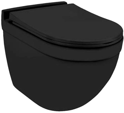 Унітаз підвісний Jaquar Solo Rimless з сидінням Slim SLS-BLM-6953BIUFSM