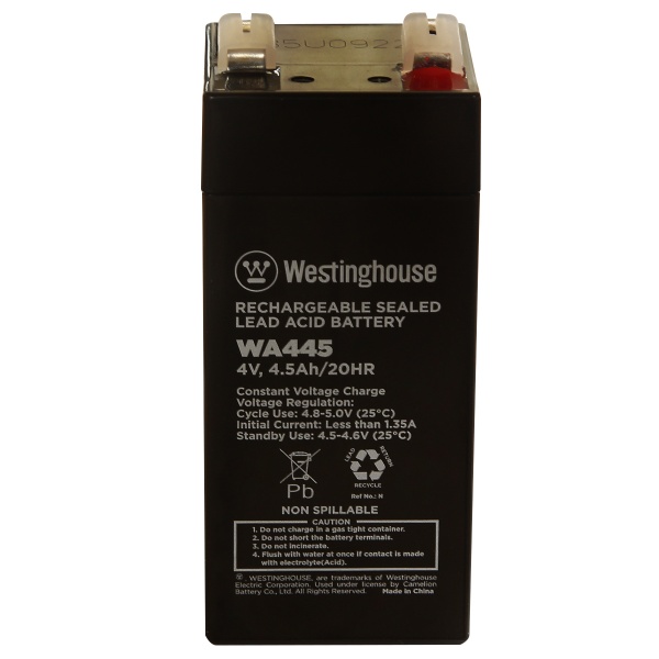 Батарея аккумуляторная Westinghouse 4V 4.5Ah terminal T1 WA445N-T1 