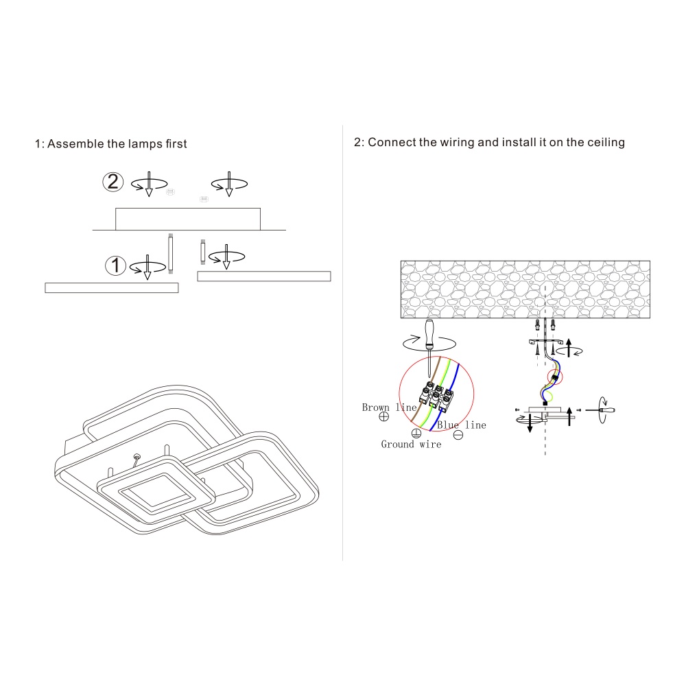 Люстра стельова Miorro LED Mare з пультом ДУ та APP 3x106 Вт LED-модуль білий 51-313-008