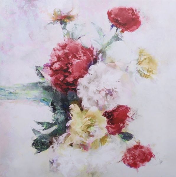 Картина Пионы 65x65 см Styler GL-12528 