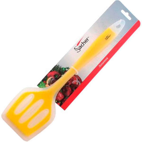 Лопатка Sacher силиконовая желтая