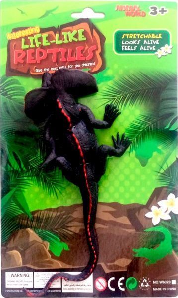Игрушка-растяжка Qunxing Плащеносная ящерица W6328-71B 