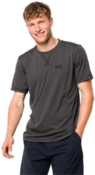Футболка Jack Wolfskin CROSSTRAIL T MEN 1801671-6033 M темно-сірий