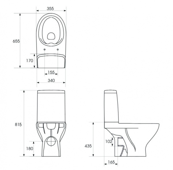 Унитаз-компакт Cersanit Moduo 672 CleanOn 43 010 K116-030