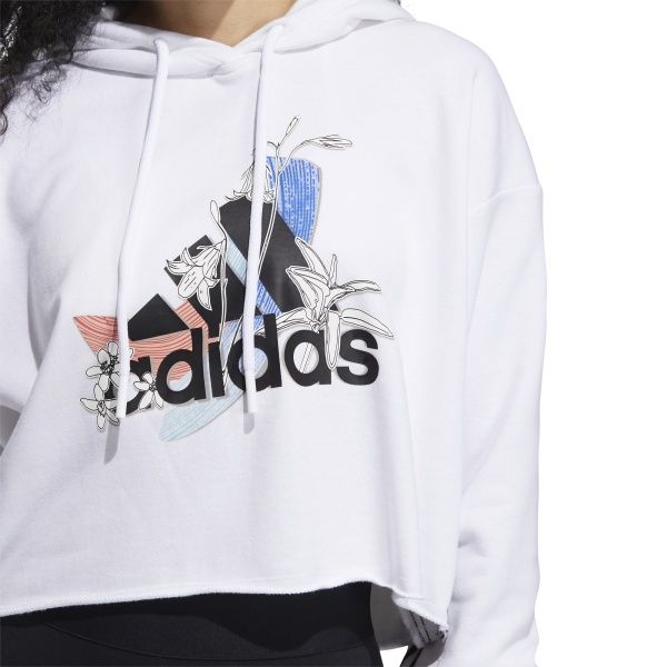Джемпер Adidas NINI GFX HOODY GJ6546 р. S білий