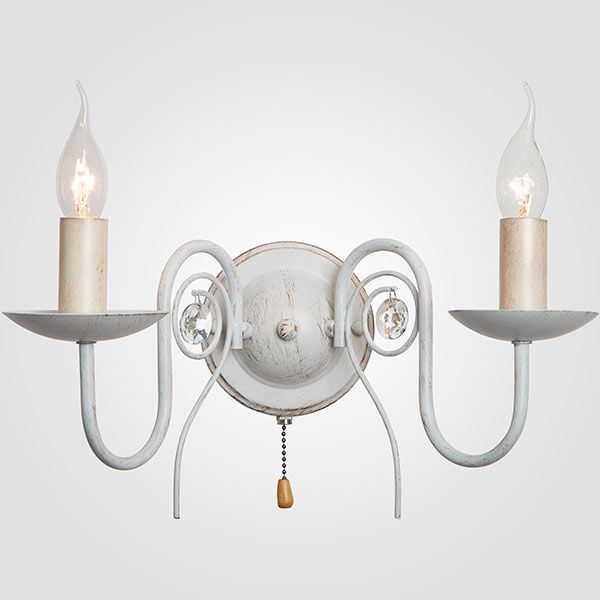 Бра Strotskis Tomas 2x60 Вт E14 біло-золотистий 60018/2