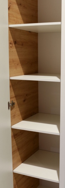 Шафа ШК-3дз деб/п 1384х526х2065 дуб евок прибережний/білий 