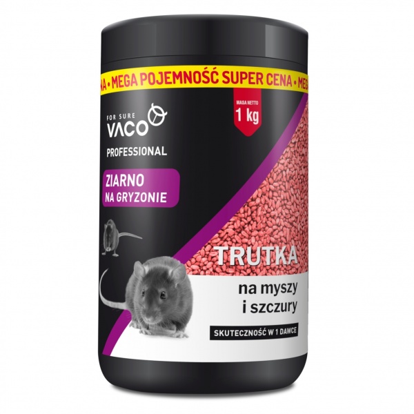 Родентицидное средство от грызунов VACO зерно 1 кг DV00138
