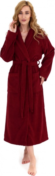 Халат махровий Ideal р. M бордовий