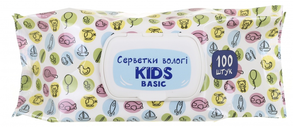 Детские влажные салфетки Bambinelli Basic line 100 шт.