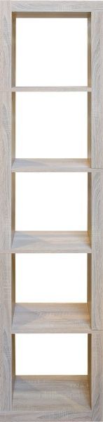 Полиця декоративна Inteo Кубус МІКС 1х5 438x1854x290 мм дуб сонома 