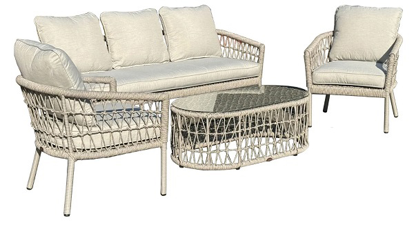 Комплект мебели Bella Vita из искусственного ротанга Санта светло-бежевый